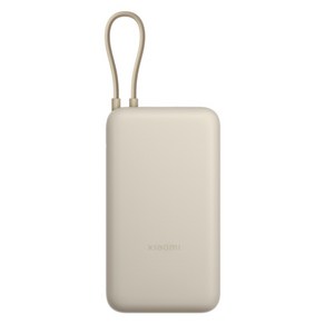 샤오미 33W 보조배터리 20000mAh 케이블 일체형 멀티단자, PB2030MI(라이트브라운), 1개