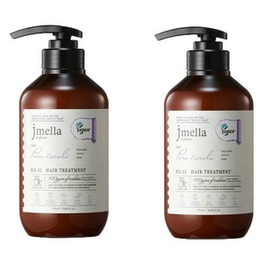 제이멜라 인 프랑스 퓨어 네롤리 비건 헤어 트리트먼트 오렌지 네롤리향, 500ml, 2개