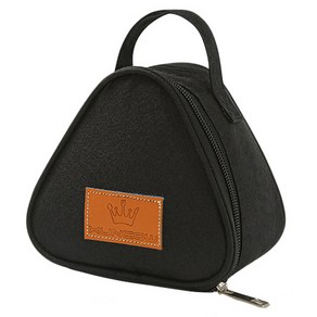 타미나요 크라운 삼각 미니 보냉가방, 블랙, 1개