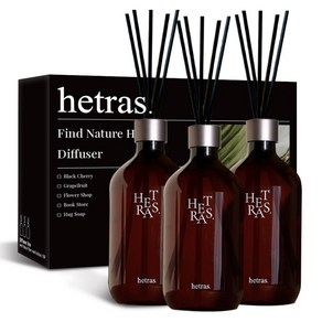 헤트라스 프리미엄 대용량 디퓨저, 500ml, 3개