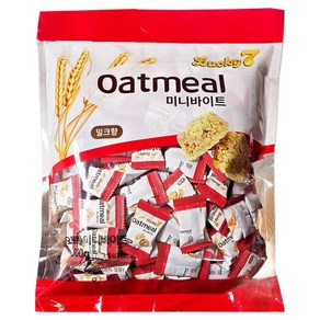 럭키세븐 오트밀 미니바이트 과자, 1개, 600g