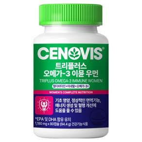 세노비스 New 트리플러스 오메가3 이뮨 우먼 멀티비타민, 80정, 1개