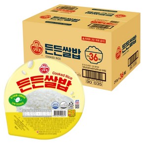 오뚜기 든든쌀밥, 210g, 36개