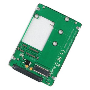 컴스 M.2 NGFF SSD KEY B M to SATA 22P 2.5 알루미늄 케이스 변환 컨버터, 1개, KS514
