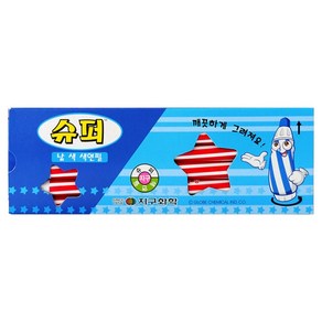 지구화학 슈퍼 색연필 낱색 빨강 12p