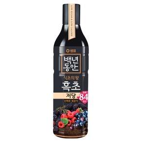백년동안 저당 산머루 복분자 흑초, 900ml, 1개