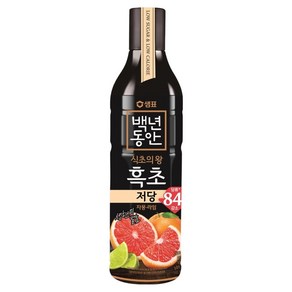 백년동안 저당 자몽라임 흑초, 900ml, 1개