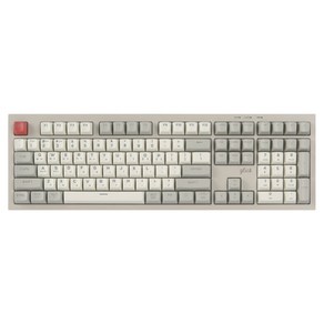 지클릭커 사일런스 M RGB 풀윤활 무소음 방수 무선 블루투스 키보드, WK50 108키, 제조사축, 레트로 카푸치노 RC1, 1개