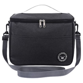 쿠미핸즈 아이스쿨러 보온보냉 가방, 블랙, 1개