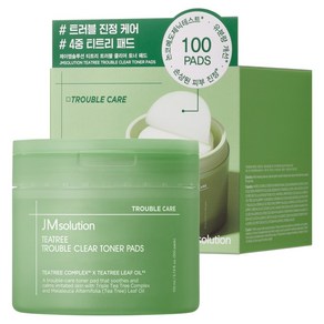 제이엠솔루션 티트리 트러블 클리어 토너 패드 170ml, 100매입, 1개