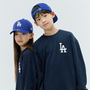 뉴에라 아동용 MLB 베이직 로고 맨투맨 LA 다저스