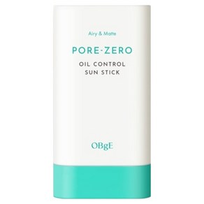 OBge 포어제로 오일 컨트롤 선스틱 SPF50+ PA++++, 18g, 1개