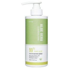 코스메이트 리얼 네이처 알로에베라 클렌징폼, 500ml, 1개