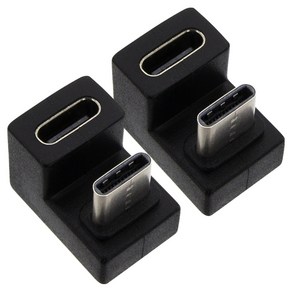 에이치디탑 USB C타입 GEN2 180도 4K 데이터 전송 65W 충전 젠더, HT-CL012, 2개