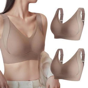 어나더디 처짐방지 가슴작아보이는 말라 브라 이지핏 2p, 모카, 3, L, 1개