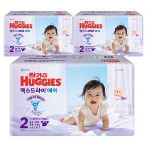 하기스 2026 맥스드라이 에어 밴드형 기저귀, 2단계, 150매