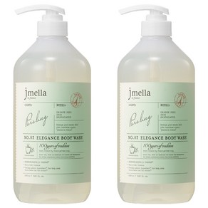 제이멜라 인 프랑스 엘레강스 퍼퓸 바디워시 퓨어 허그, 1L, 2개