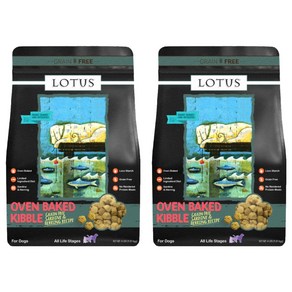 LOTUS 강아지 오븐베이크 그레인 프리 LID 사료, 1.81kg, 정어리 + 청어, 2개