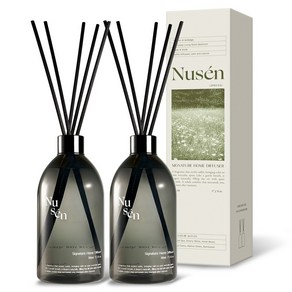 바이향 누센 시그니처 홈 디퓨저, 2개, 510ml, 다우니화이트