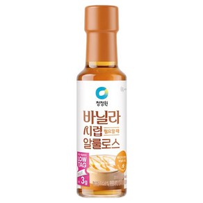 청정원 바닐라 시럽 필요할 때 알룰로스, 330g, 1개