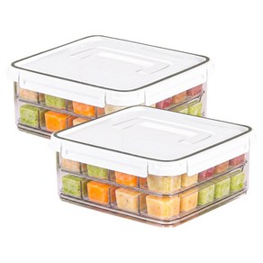 SKYLOCK 냉동실 칸칸 큐브보관용기 8칸 점보 2호 3.8L, 1개입