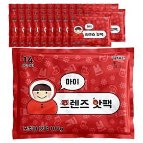 인라이프 국내제조 포켓형 마이 프렌즈 핫팩, 100g, 30개