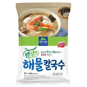 면사랑 반생면 해물칼국수 2인분, 258g, 1개