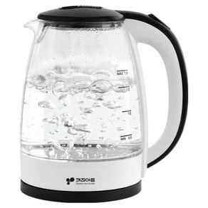 키친아트 유리 대용량 무선 전기포트 1.8L, KAEP-G3182BW