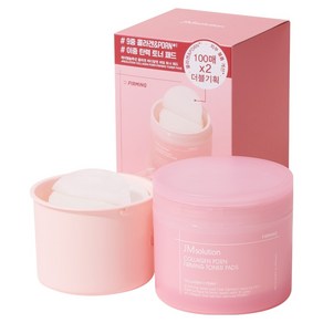제이엠솔루션 콜라겐 피디알엔 퍼밍 탄력 토너 패드 본품 100p +리필 100p 세트, 180ml, 1세트