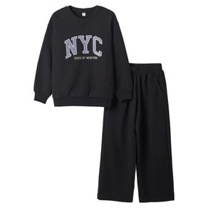 스파오키즈 아동 주니어 기모 NYC 상하의 세트