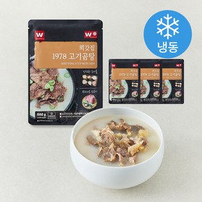 외갓집 1978 고기곰탕 (냉동), 500g, 4개 - 즉석탕/찌개