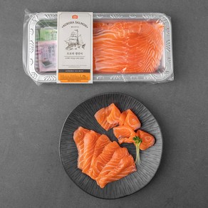 쌜모네키친 노르웨이산 오로라 생연어 횟감용(냉장), 200g, 1개 - 연어
