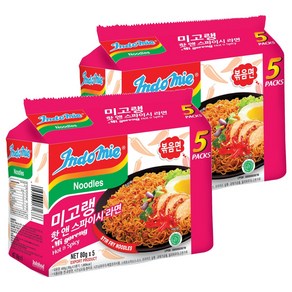 인도미 미고랭 핫 앤 스파이시 라면, 80g, 10개