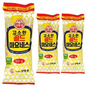 오뚜기 고소한 골드 마요네스, 50g, 3개