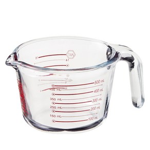 코멧 키친 오븐글라스 내열유리 멀티 계량컵, 500ml
