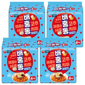 농심 배홍동 비빔면, 137g, 16개