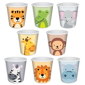 코멧 동물 종이컵 190ml, 100개입, 1개