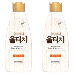 울터치 중성세제 본품, 1L, 2개