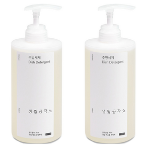 생활공작소 주방세제 쌀뜨물향, 750ml, 2개