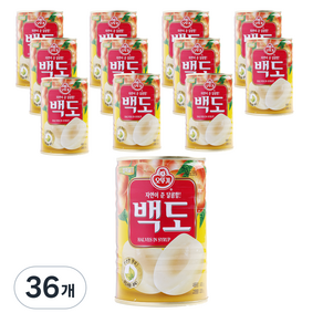 오뚜기 백도 반절, 400g, 36개