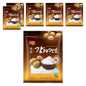 청은에프엔비 국산 감자전분, 1kg, 6개