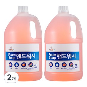 비타할로 폼 솝 핸드워시 대용량 리필, 4 L
