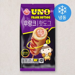 오뚜기 UNO 후랑크 핫도그 오리지널 (냉동), 75g, 5개입, 1개