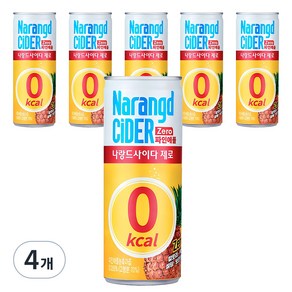 나랑드사이다 제로 파인애플, 245ml, 24개