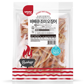 바베큐 조미 오징어, 300g, 1개
