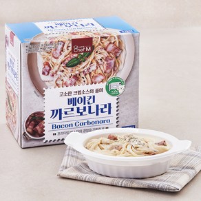 베이컨까르보나라 파스타 4인분, 230g, 4개