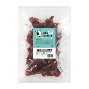 펫츠맘마 강아지 간식, 오리북어말이, 200g, 1개