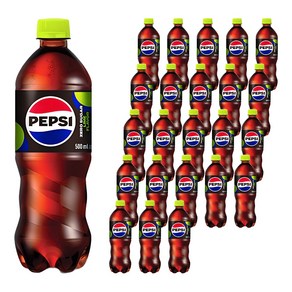 펩시 제로 슈거 라임향, 500ml, 24개