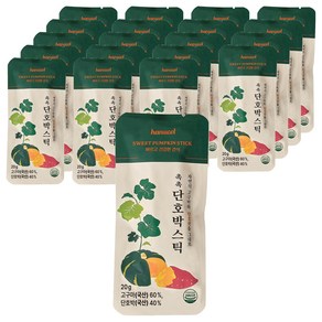 모랑모랑 촉촉 단호박스틱, 20개, 20g