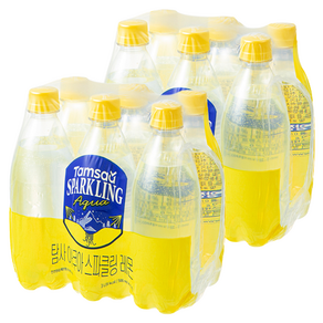 탐사 아쿠아 스파클링 레몬 무라벨, 500ml, 12개